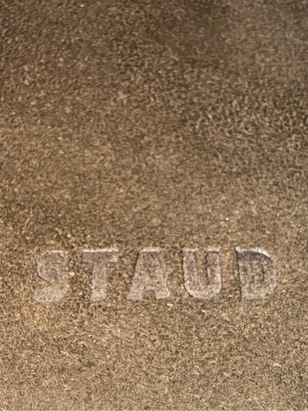 STAUD Dark Brown Suede Shoulder Bag - Picture 8 of 12